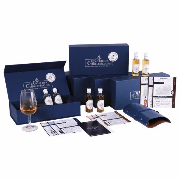 Box Dégustation Abonnement 6 Spiritueux 6 Mois - Whiskies, Rhums, Gins - Le Club des Connaisseurs