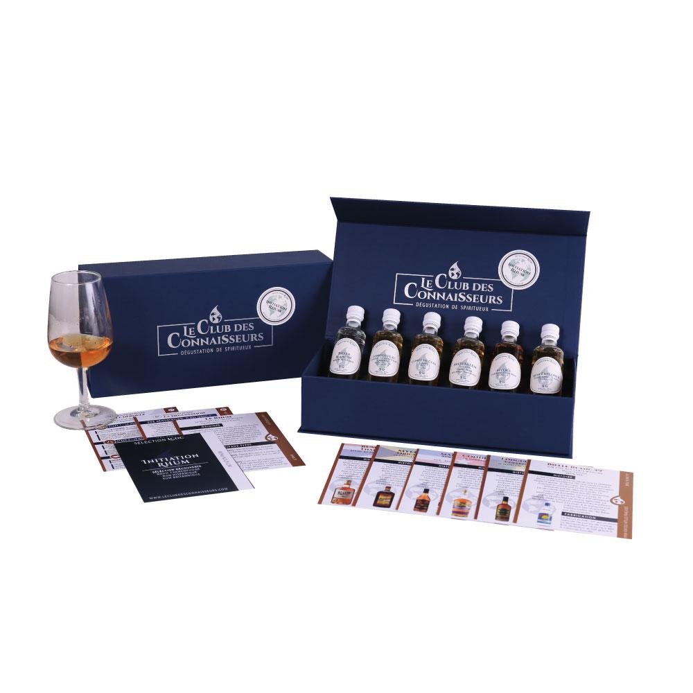 Coffret Jeu dégustation Le Goût du Temps 4 Bouteilles SPIRITUEUX Rhum