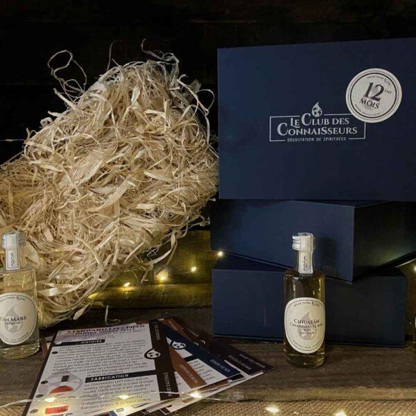 Le club des connaisseurs - box rhum 3 rhums : abonnement mensuel, coffret cadeau