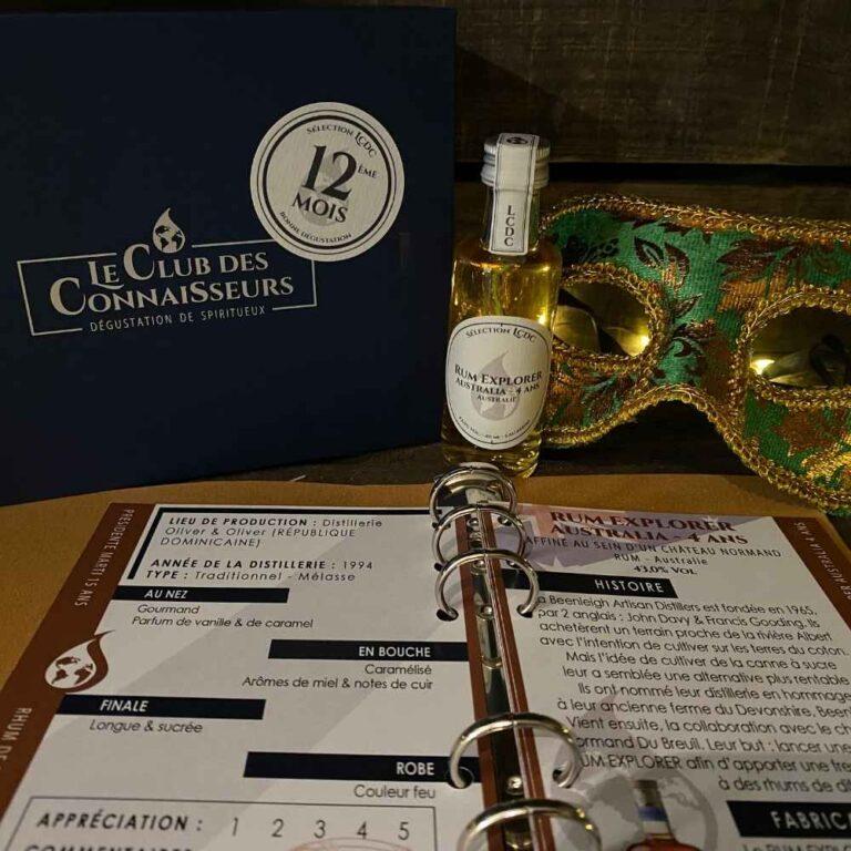 Le club des connaisseurs - box rhum 3 rhums : abonnement 12 mois, coffret cadeau