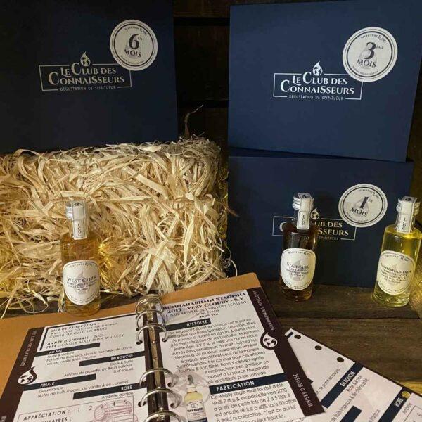 Le club des connaisseurs - box whisky 3 whiskies : abonnement 6 mois, coffret cadeau