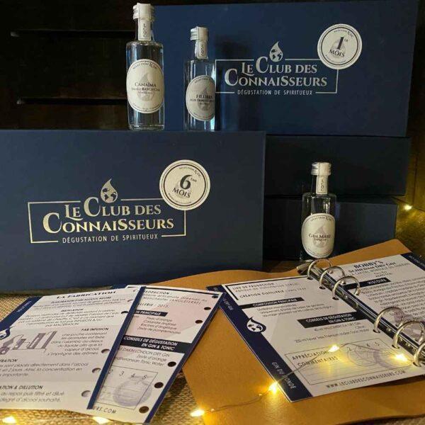 Le club des connaisseurs - box gin 6 gins : abonnement 6 mois, coffret cadeau