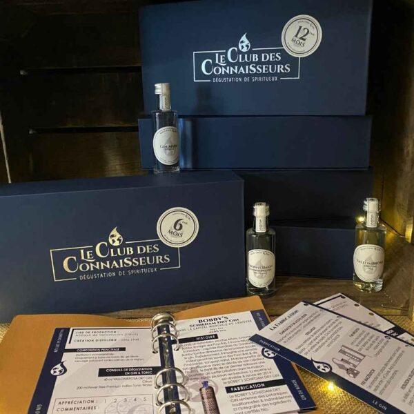 Le club des connaisseurs - box gin 6 gins : abonnement 12 mois, coffret cadeau