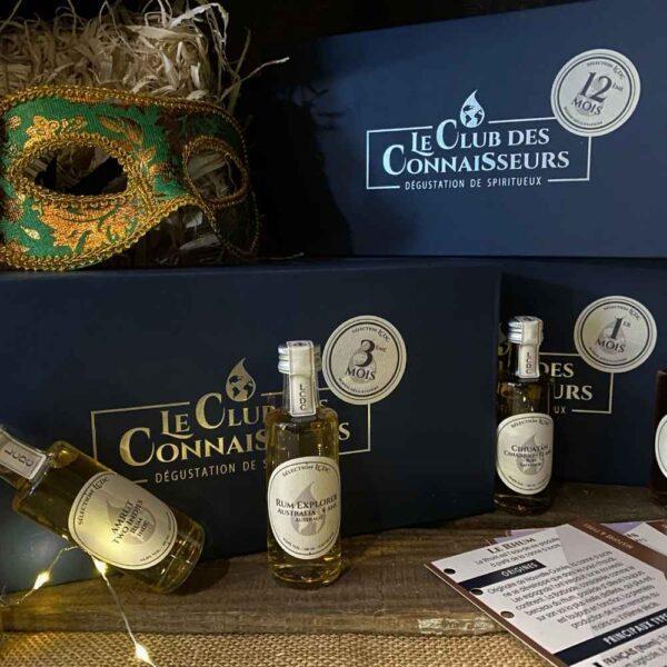 Le club des connaisseurs - box rhum 6 rhums : abonnement mensuel, coffret cadeau