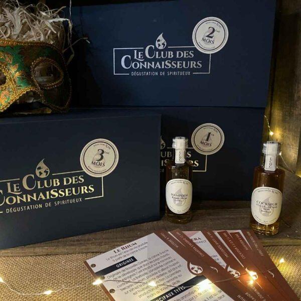 Le club des connaisseurs - box rhum 6 rhums : abonnement 3 mois, coffret cadeau