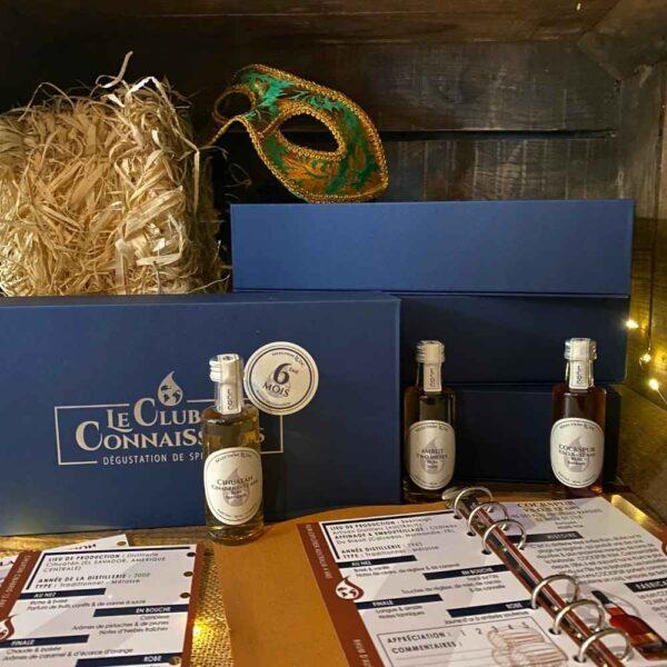 Le club des connaisseurs - box rhum 6 rhums : abonnement 6 mois, coffret cadeau