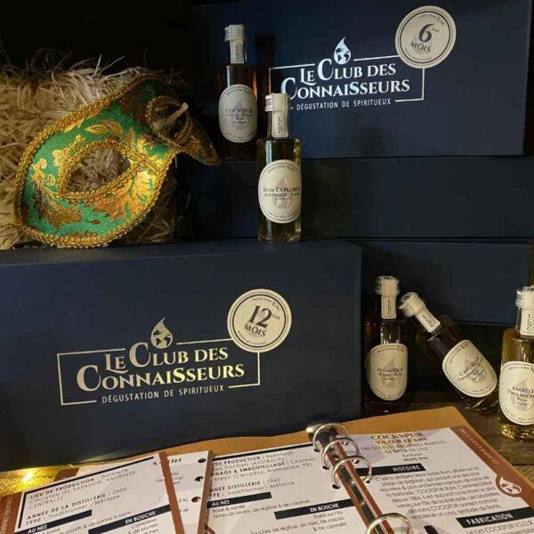 Le club des connaisseurs - box rhum 6 rhums : abonnement 12 mois, coffret cadeau