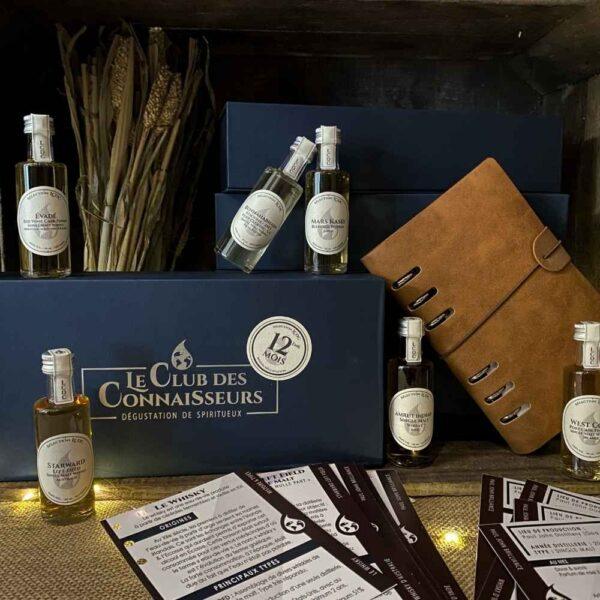 Le club des connaisseurs - box whisky 6 whiskies : abonnement 12 mois, coffret cadeau