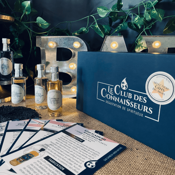 le club des connaisseurs coffret degustation gin sélection du mois - Gin Ganesh