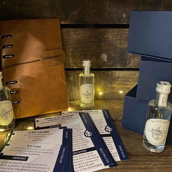 Le club des connaisseurs - box gin 3 gins : abonnement 12 mois, coffret cadeau