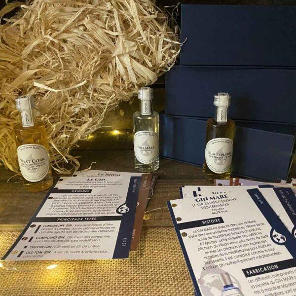 Le club des connaisseurs - box mixte 3 spiritueux : abonnement 3 mois, coffret cadeau