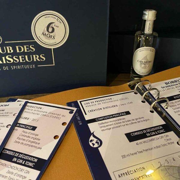 Le club des connaisseurs - box gin 6 gins : abonnement 6 mois, coffret cadeau