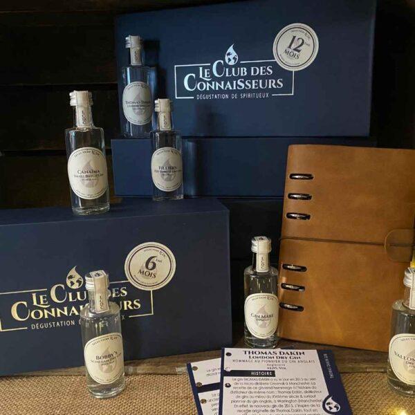 Le club des connaisseurs - box gin 6 gins : abonnement 12 mois, coffret cadeau