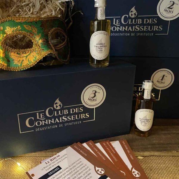 Le club des connaisseurs - box rhum 6 rhums : abonnement 3 mois, coffret cadeau