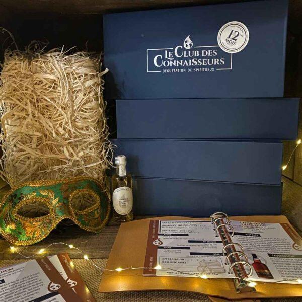 Le club des connaisseurs - box rhum 6 rhums : abonnement 12 mois, coffret cadeau