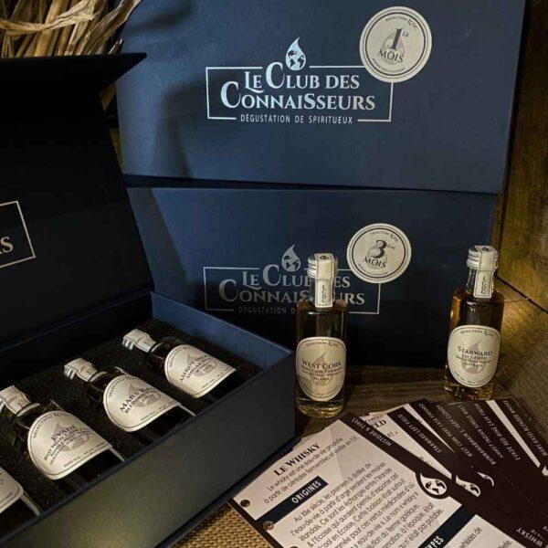 Le club des connaisseurs - box whisky 6 whiskies : abonnement 3 mois, coffret cadeau