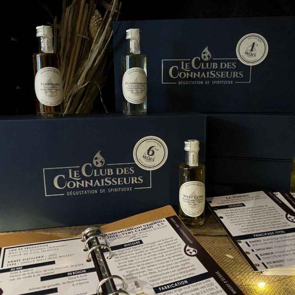 Le club des connaisseurs - box whisky 6 whiskies : abonnement 6 mois, coffret cadeau