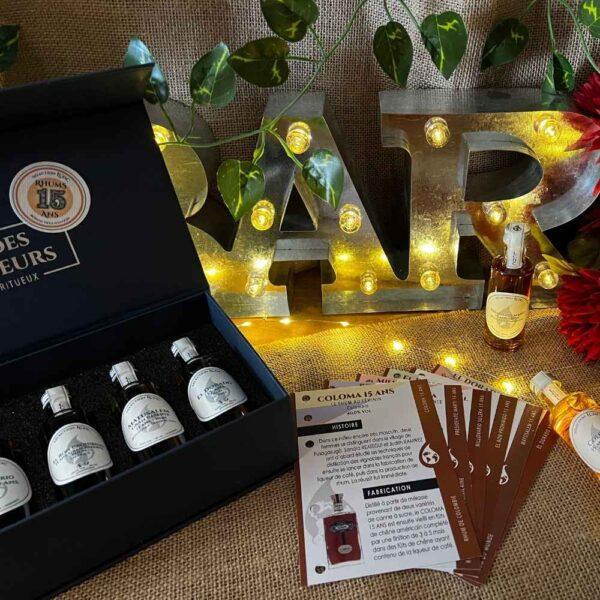 le club des connaisseurs coffret degustation rhums 15 ans - box cadeau