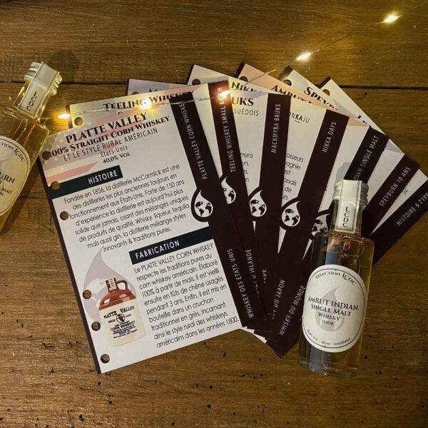 le club des connaisseurs coffret degustation whisky du monde - fiches