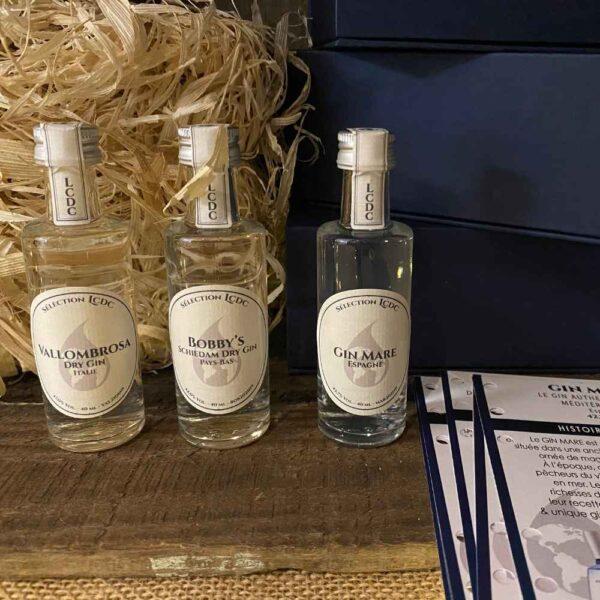 Le club des connaisseurs - box 3 gins : abonnement mensuel, coffret cadeau