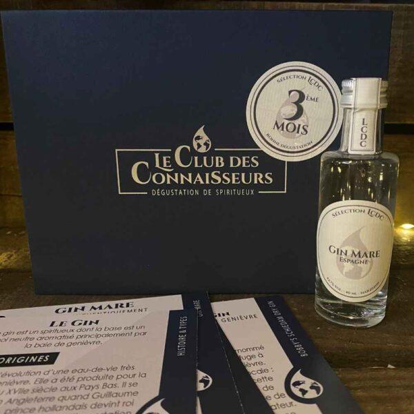 Le club des connaisseurs - box 3 gins : abonnement 3 mois, coffret cadeau