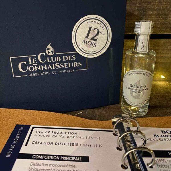 Le club des connaisseurs - box gin 3 gins : abonnement 12 mois, coffret cadeau