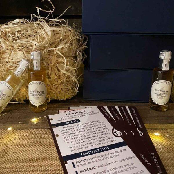 Le club des connaisseurs - box 3 whiskys : abonnement mensuel, coffret cadeau