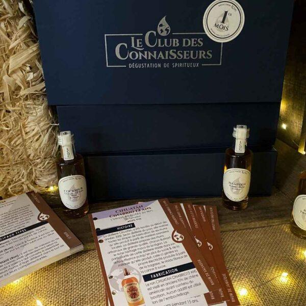 Le club des connaisseurs - box 6 rhums : abonnement mensuel, coffret cadeau