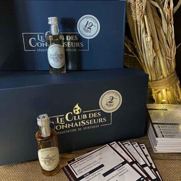 Le club des connaisseurs - box 6 whiskys : abonnement mensuel, coffret cadeau