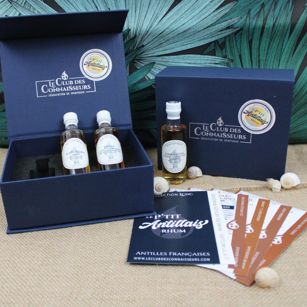 Coffret dégustation rhum des Antilles