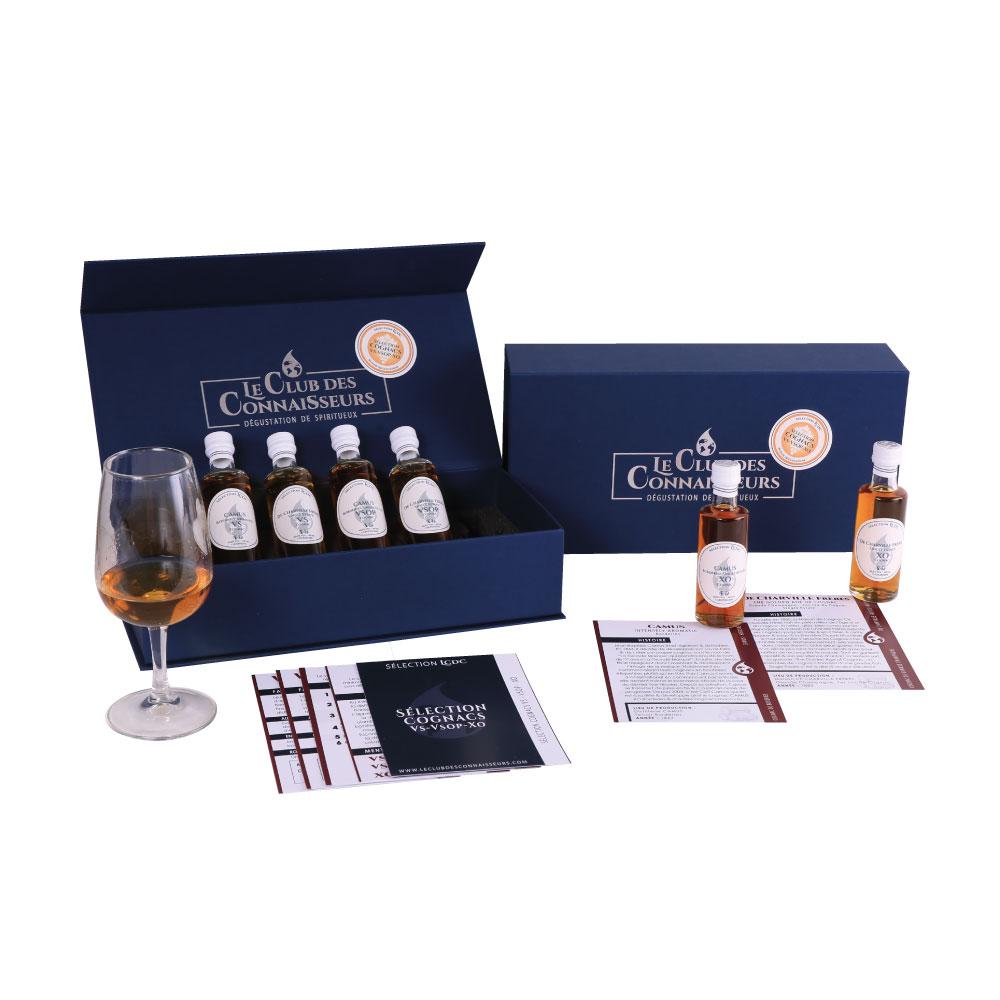 le club des connaisseurs - coffret cognac vs vsop xo