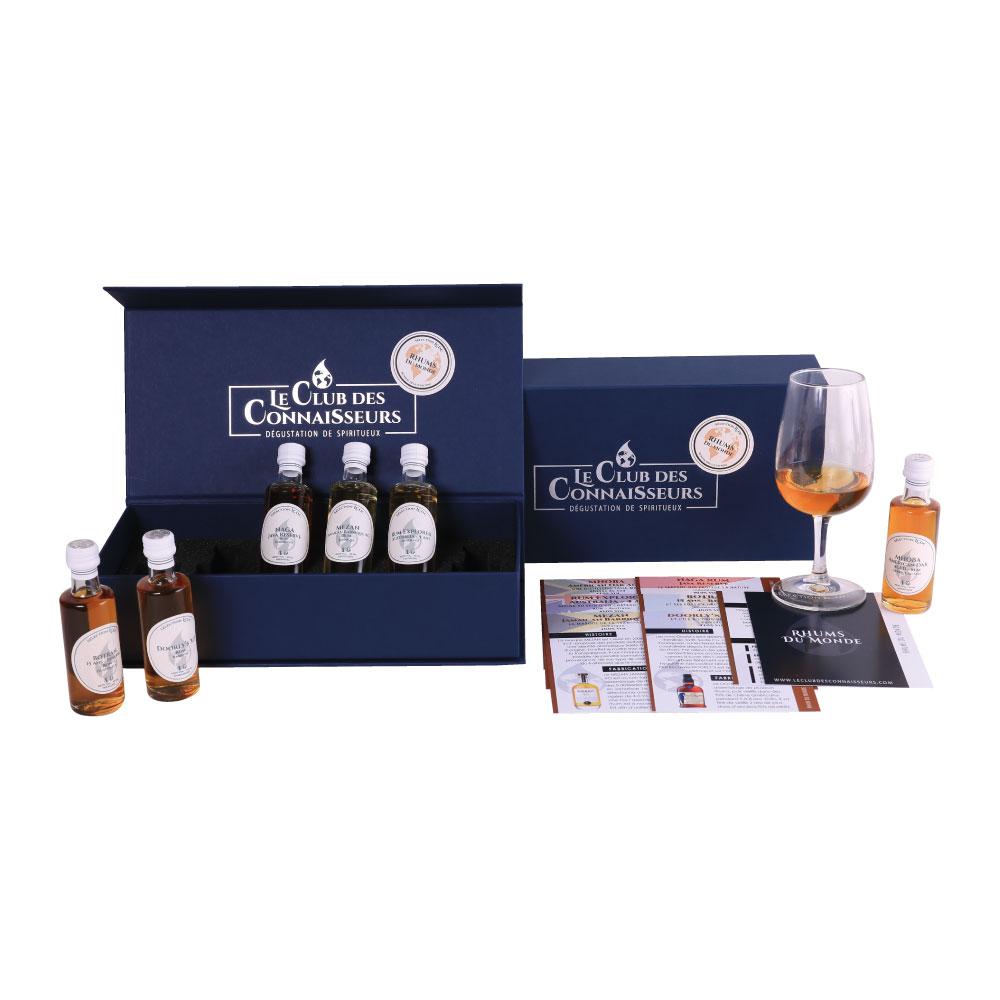 Coffret Dégustation Rhum Du Monde 6 x 40ml - En Solo Ou En Duo - Le Club  Des Connaisseurs : : Epicerie