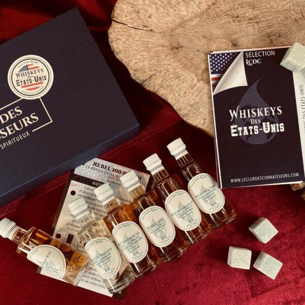 Coffret whiskeys bourbons américains - Le Club des connaisseurs