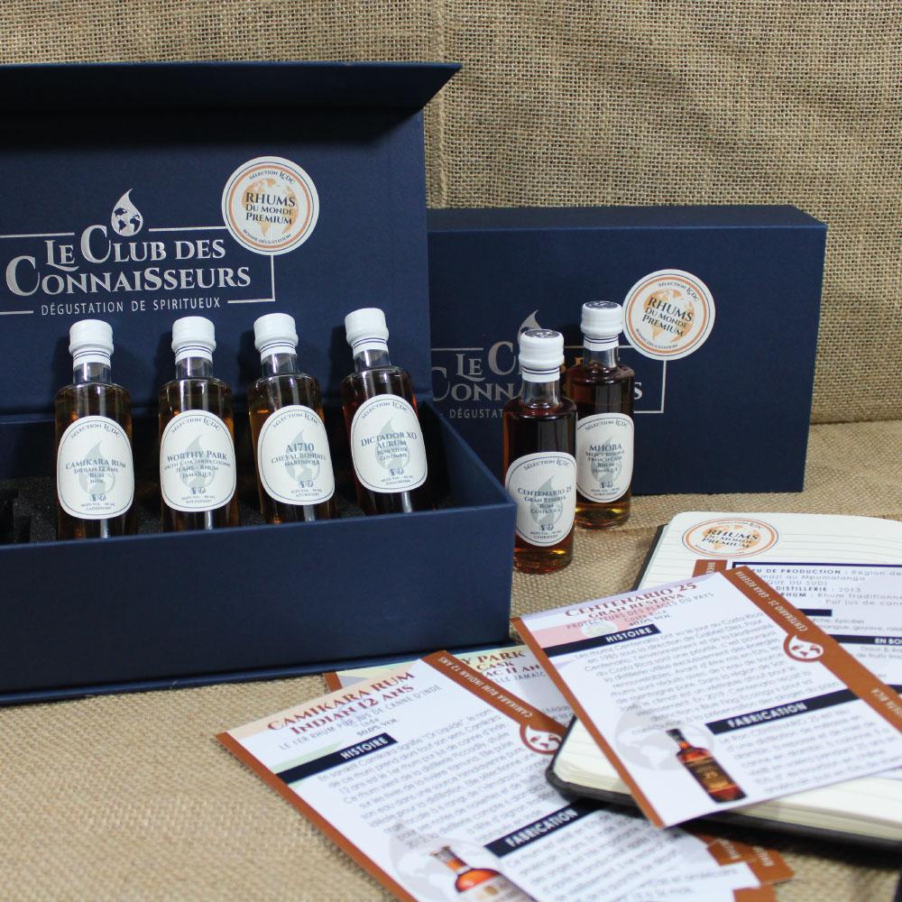 Coffret Dégustation Rhum Du Monde 6 x 40ml - En Solo Ou En Duo - Le Club  Des Connaisseurs : : Epicerie