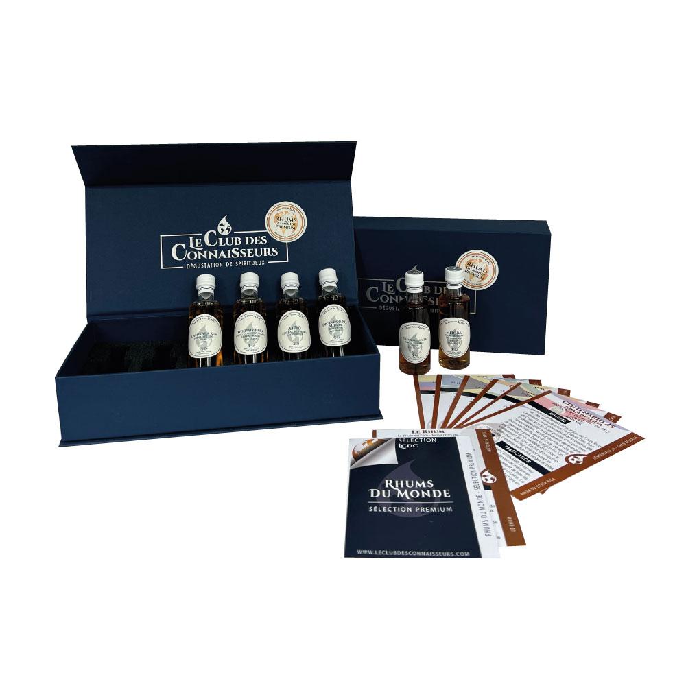 Coffret dégustation Rhums du monde Premium - 6 x 40ml 