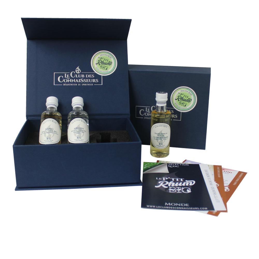 Coffret dégustation Rhums Bio - 3 x 40ml - P'tit Rhum Bio