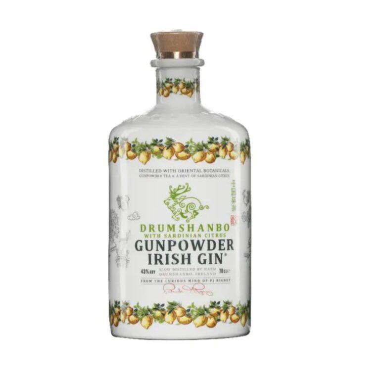 Drumshanbo Gunpowder Gin Sardinian Citrus Ceramic Bottle - Le club des connaisseurs