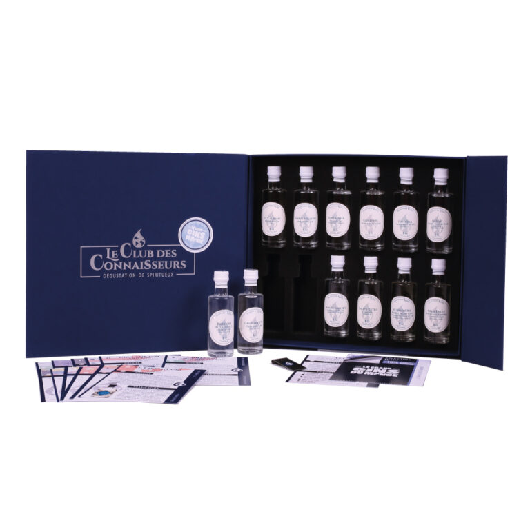 Le Grand Coffret Dégustation Gins du Monde Le Club des Connaisseurs Fiches Dégustation et Coffret luxe