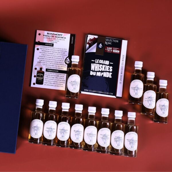 Le Grand Coffret Dégustation Whiskies du Monde Le Club des Connaisseurs Distillerie Whiskys d'Exception