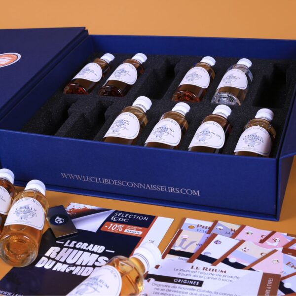 Le Grand Coffret Rhums Du Monde Le Club des Connaisseurs 12 Rhums vieux ambrés agricole hors d'âge